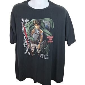 Attack on Titan Captain Levi Shirt Season 3 Anime Tee Japan Essential Men's 2XL